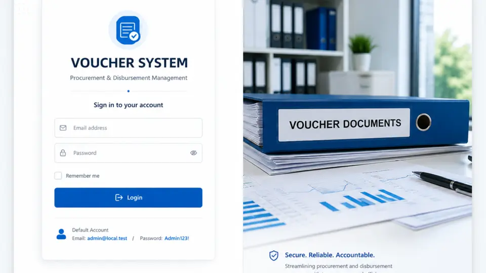 Voucher Processing System interface preview